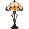 5961 bordlampe i Tiffany-utseende med farge. glass