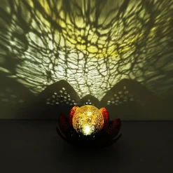 33655 LED-solcellelampe, blomst, Ø 22 cm