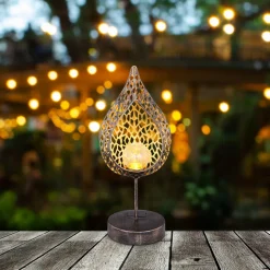 33528 LED-solcellelampe i bladform