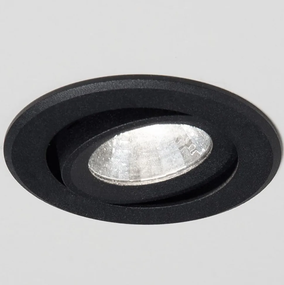 Agon Round LED innfelt spotlight 3 000K 40° svart