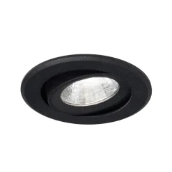 Agon Round LED innfelt spotlight 3 000K 40° svart