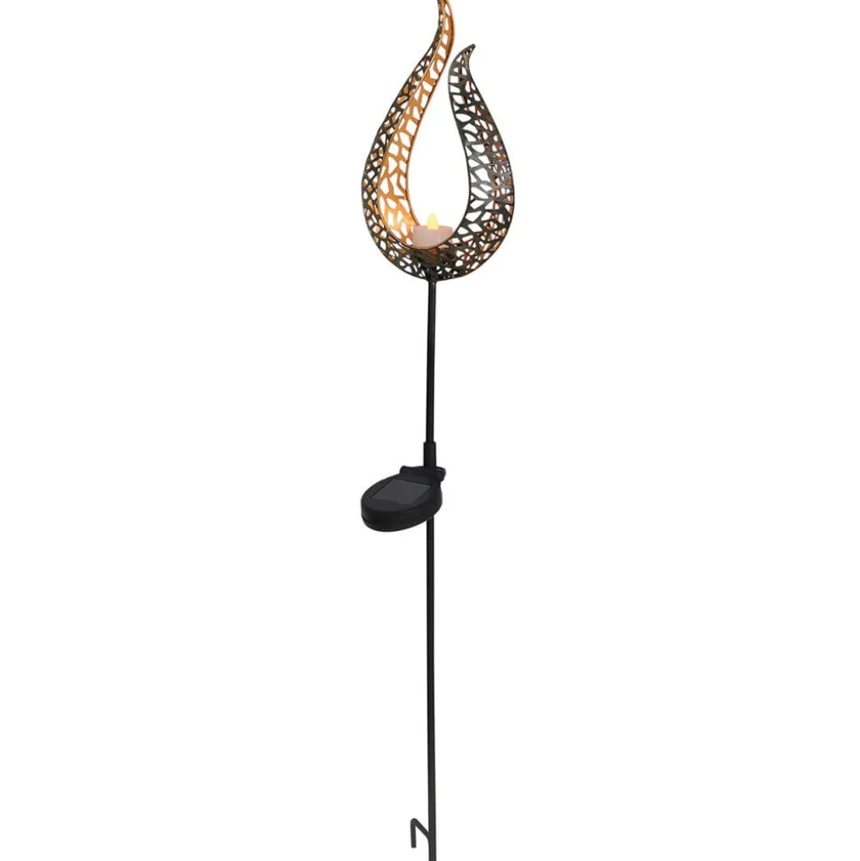 Aideen - dekorativ LED-solcellelampe med jordspyd