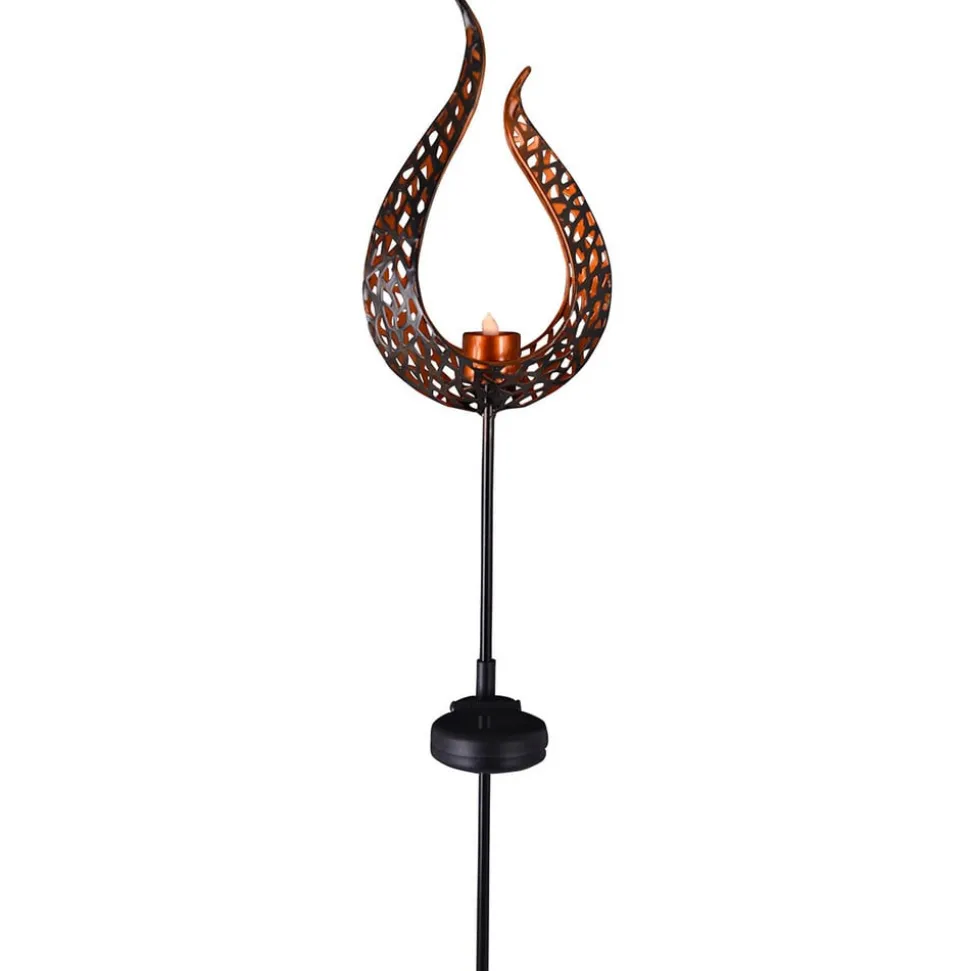 Aideen - dekorativ LED-solcellelampe med jordspyd