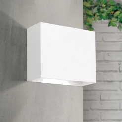 Akzent utendørs LED-vegglampe, hvit