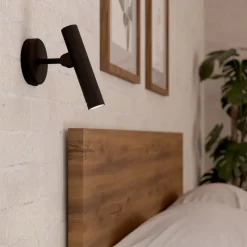 Almudaina LED-vegglampe, svart Bredde 11 cm, stål