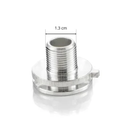 Aluminiumnippel for strømskinneadapter M 13 x 1