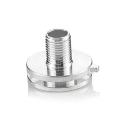 Aluminiumnippel for strømskinneadapter M 10 x 1