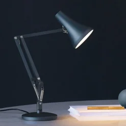 Anglepoise 90 Mini Mini LED-bordlampe stålblå