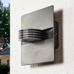 Antrasittfarget utendørs LED-vegglampe Split