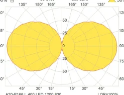 A20-P166 LED-pendellampe, 40cm, 9,5W, 3 000 K