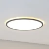 Aqua LED-panel, Ø 50 cm, svart, metall/plast, CCT dimbar