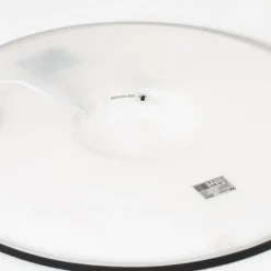 Aqua LED-panel, Ø 50 cm, svart, metall/plast, CCT dimbar