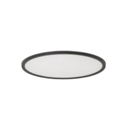 Aqua LED-panel, Ø 40 cm, svart, metall/plast, CCT dimbar