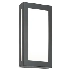 Aqua Rain Mini LED-vegglampe, antrasitt