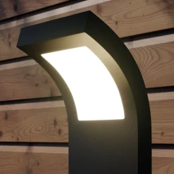 Arcchio Advik LED-veilampe, IP65, 60 cm, antrasitt, metall