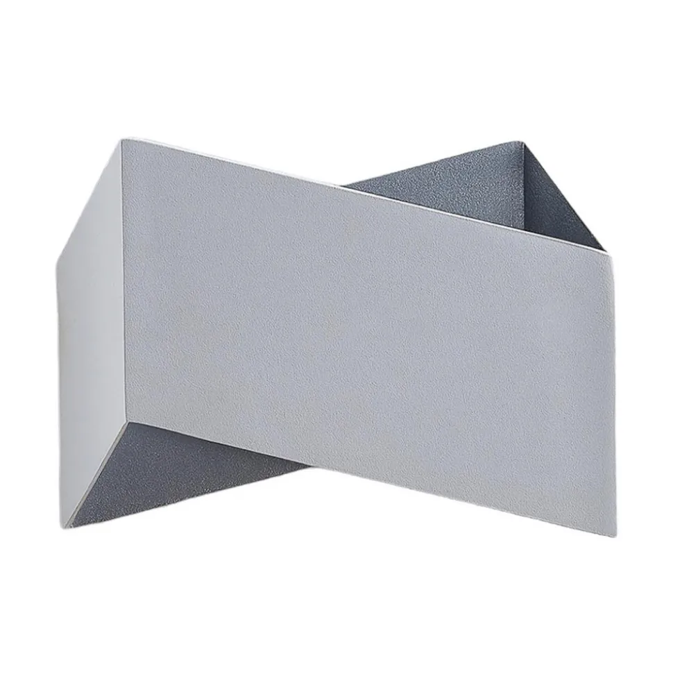 Arcchio Assona vegglampe, hvit-sølv