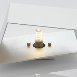 Arcchio Assona vegglampe, hvit-sølv