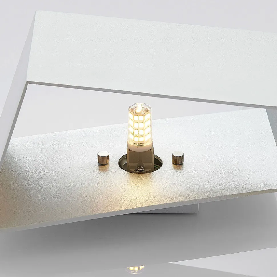 Arcchio Assona vegglampe, hvit-sølv