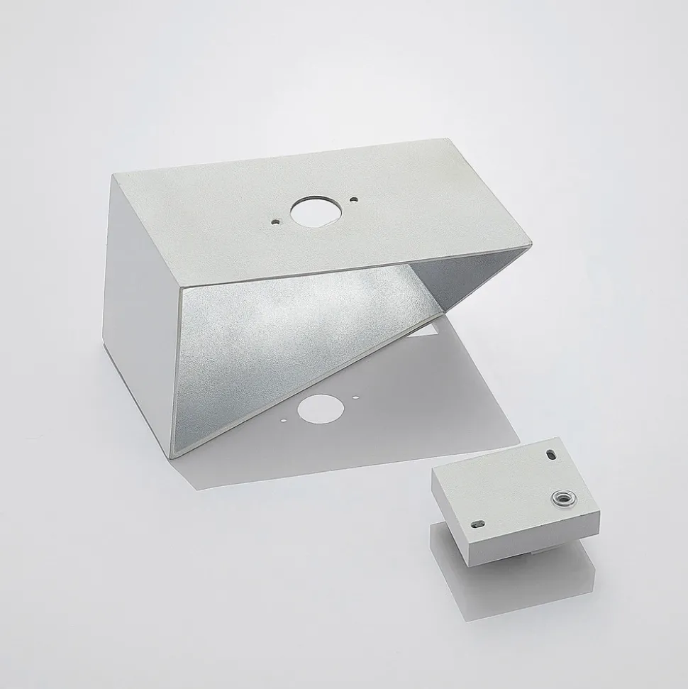 Arcchio Assona vegglampe, hvit-sølv