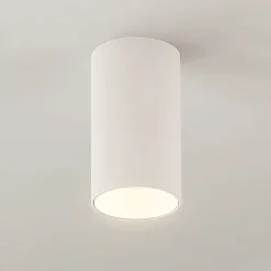 Arcchio Downlight Brinja, hvit, metall, Ø 6 cm, rund, GU10