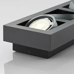 Arcchio downlight Ronka, 65 cm, 4 lyskilder, grå, GU10