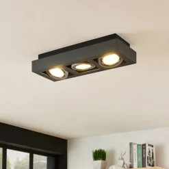 Arcchio downlight Ronka, 50 cm, 3 lyskilder, grå, GU10