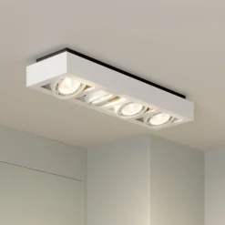 Arcchio downlight Ronka, 65 cm, 4 lyskilder, hvit, GU10