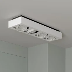 Arcchio downlight Ronka, 65 cm, 4 lyskilder, hvit, GU10