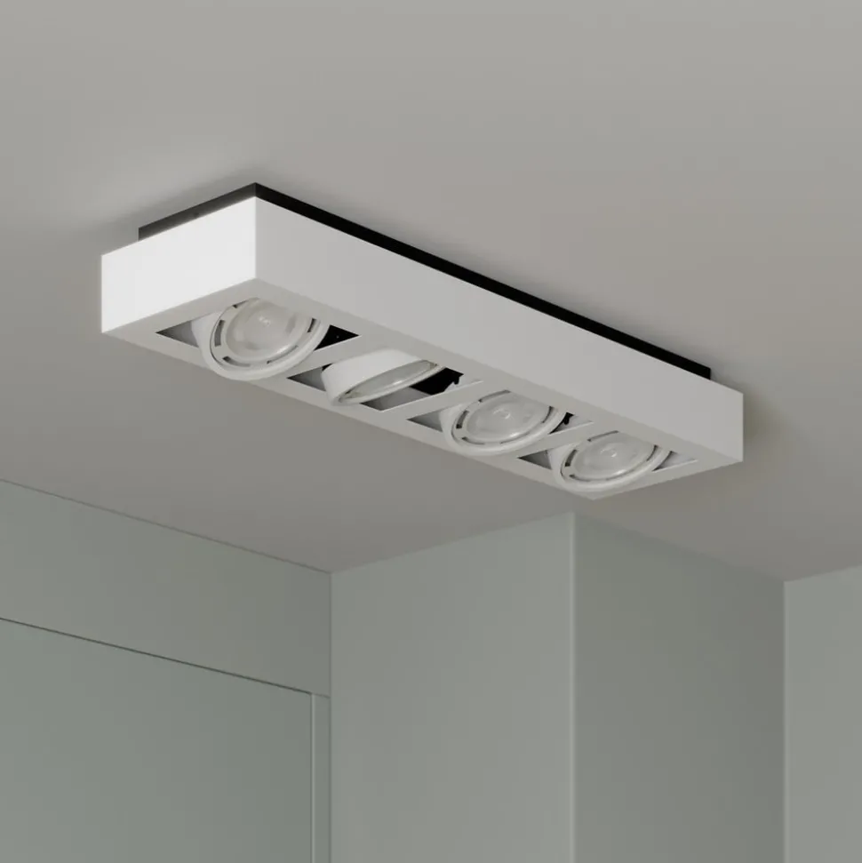 Arcchio downlight Ronka, 65 cm, 4 lyskilder, hvit, GU10