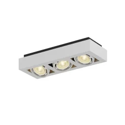 Arcchio downlight Ronka, 50 cm, 3 lyskilder, hvit, GU10