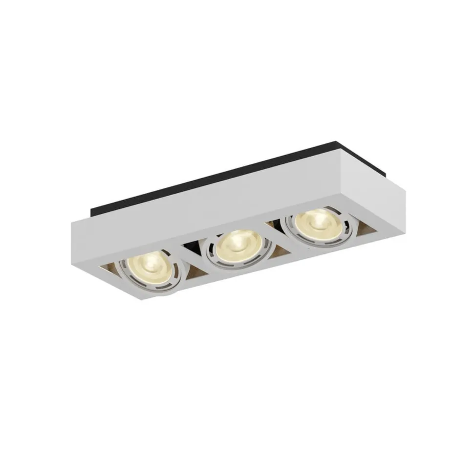 Arcchio downlight Ronka, 50 cm, 3 lyskilder, hvit, GU10
