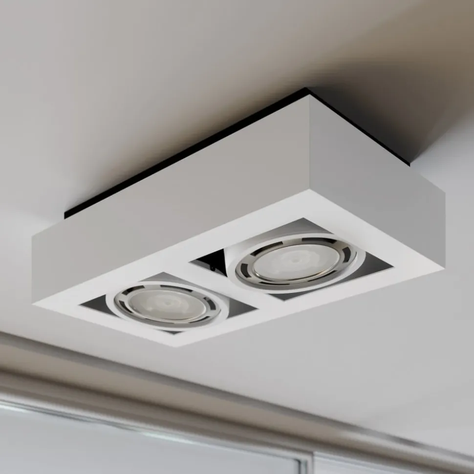 Arcchio downlight Ronka, 34 cm, 2 lyskilder, hvit, GU10