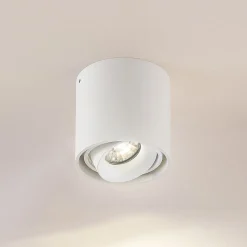 Arcchio downlight Walza, hvit, metall, Ø 9,3 cm, GU10