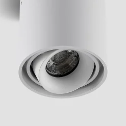 Arcchio downlight Walza, hvit, metall, Ø 9,3 cm, GU10