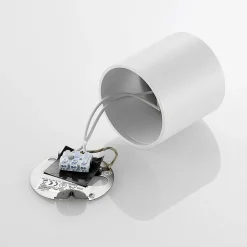 Arcchio downlight Walza, hvit, metall, Ø 9,3 cm, GU10