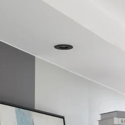 Arcchio downlight Zyron, svart, Ø 8,2 cm