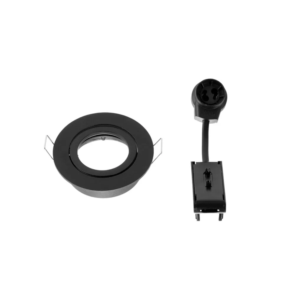 Arcchio downlight Zyron, svart, Ø 8,2 cm