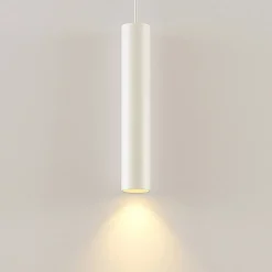 Arcchio Ejona pendellampe, høyde 35 cm, hvit, aluminium