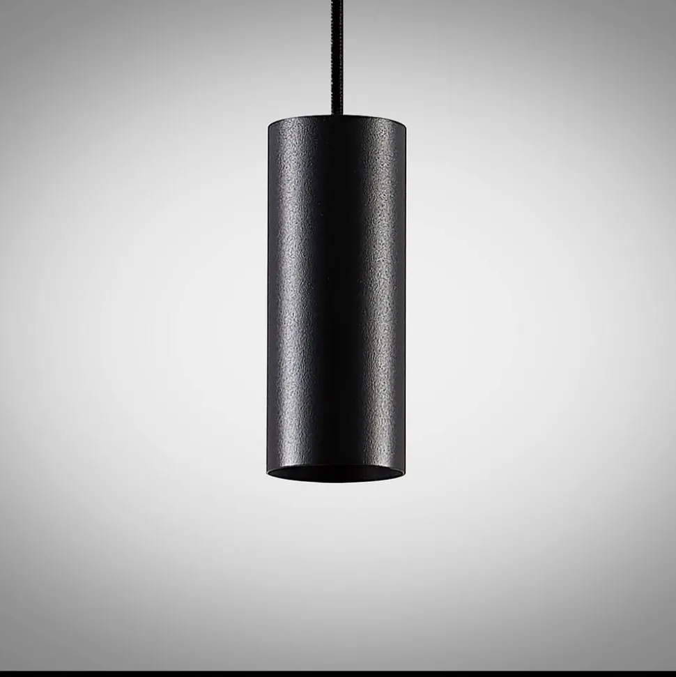 Arcchio Ejona pendellampe, høyde 15 cm, svart, metall