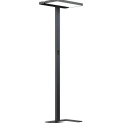 Arcchio gulvlampe til kontor Aila, svart, dagslyssensor