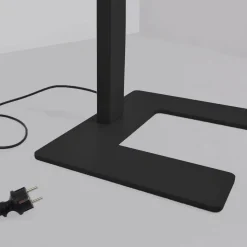 Arcchio gulvlampe til kontor Aila, svart, dagslyssensor