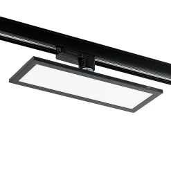 Arcchio Hairis LED-panel, 30 cm, svart, 4000 K