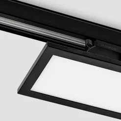 Arcchio Hairis LED-panel, 30 cm, svart, 4000 K