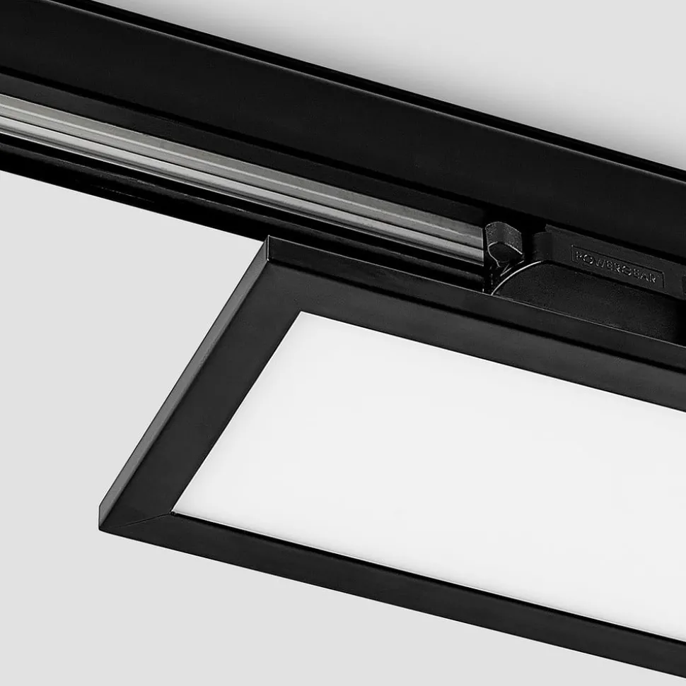 Arcchio Hairis LED-panel, 30 cm, svart, 4000 K