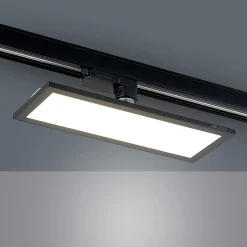 Arcchio Hairis LED-panel, 30 cm, svart, 4000 K