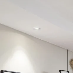 Arcchio Harcos LED-downlight, hvit, Ø 8 cm, 4 000K