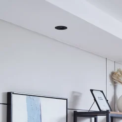 Arcchio Harcos LED-downlight, svart, Ø 8 cm, 4 000K