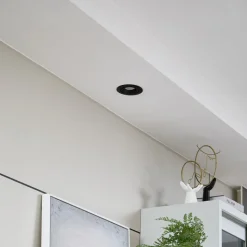 Arcchio Harcos LED-downlight, svart, Ø 11 cm, 4 000K