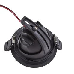 Arcchio Harcos LED-downlight, svart, Ø 11 cm, 4 000K