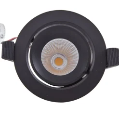 Arcchio Harcos LED-downlight, svart, Ø 11 cm, 4 000K